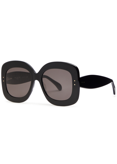 Alaïa Oversized Square-frame Sunglasses In Black