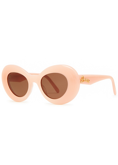 Loewe Oversized Round-frame Sunglasses In Pink