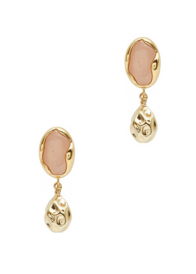 Chloé Chloe Embellished Drop Earrings In Gold