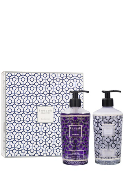 Baobab Collection Gentlemen Body & Hand Lotion, Gift Sets, Shower Gel In White