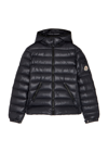 Moncler Kids Bady Quilted Shell Jacket, Jacket, Detachable Hood In Navy