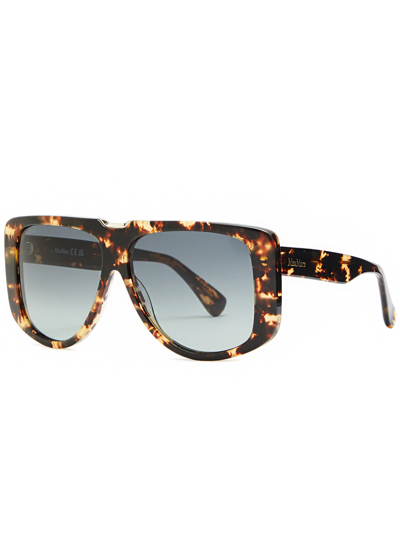 Max Mara D-frame Sunglasses In Brown