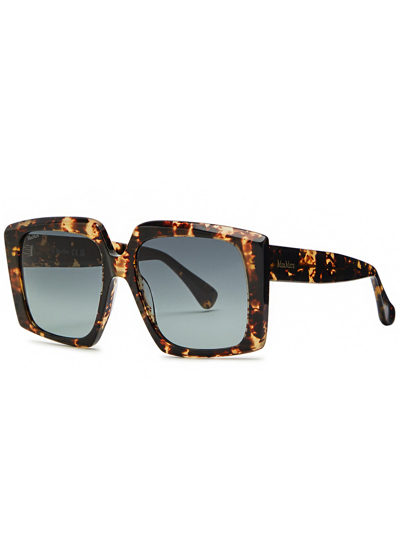 Max Mara Oversized Square-frame Sunglasses In Black