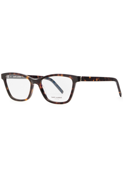 Saint Laurent Slm128 Wayfarer-style Optical Glasses In Black