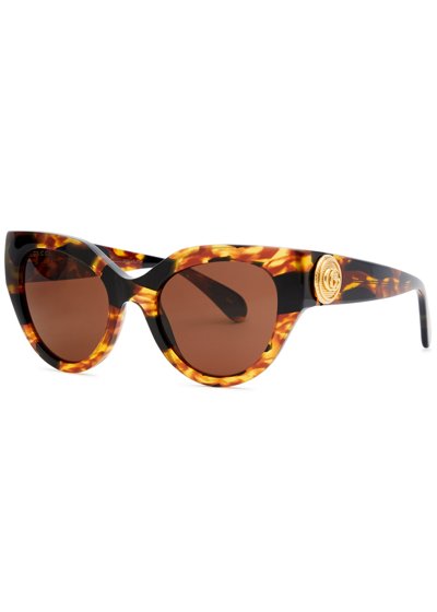 Gucci Cat-eye Sunglasses In Brown