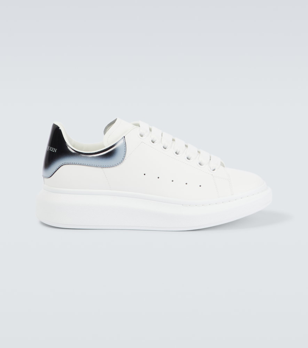 Alexander McQueen Oversized leather sneakers - White