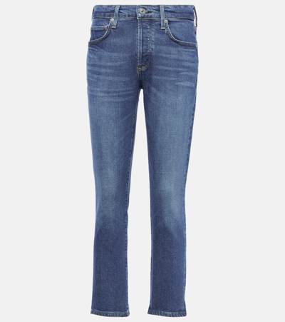 Citizens Of Humanity Emerson Low-rise Slim Jeans In Blue