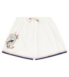 Zimmermann Alight Printed Cotton Shorts In White