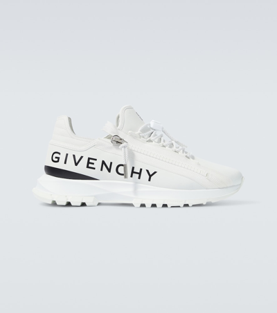 Givenchy Spectre皮革运动鞋 In White