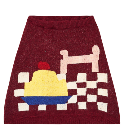 Bobo Choses Kids' Yummy Cake Knitted Skirt In Multicoloured