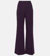 VERONICA BEARD OLLIE WOOL-BLEND WIDE-LEG PANTS