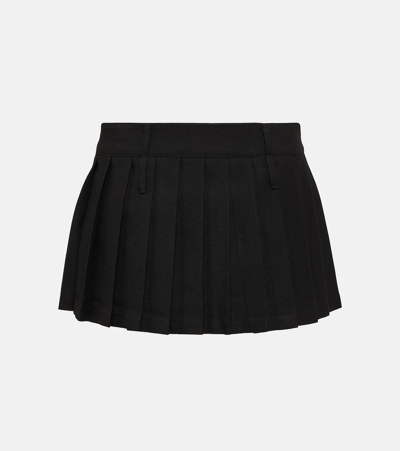 The Frankie Shop Blake Pleated Miniskirt In Black