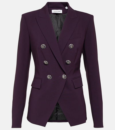 Veronica Beard Miller Dickey Wool-blend Blazer In Purple