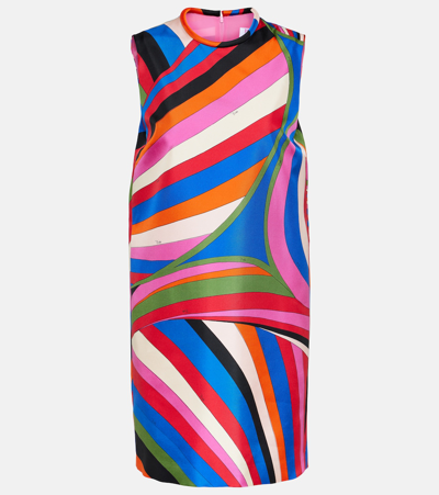 Pucci Iride Silk Top In Multicoloured