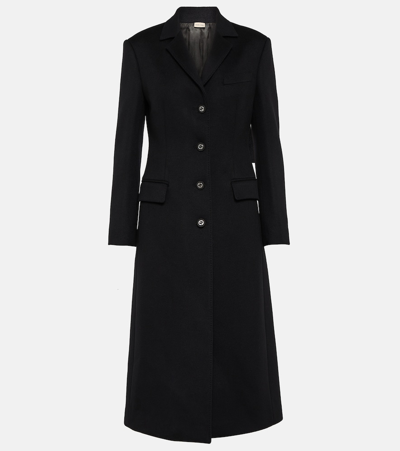 Gucci Wool Coat In Black