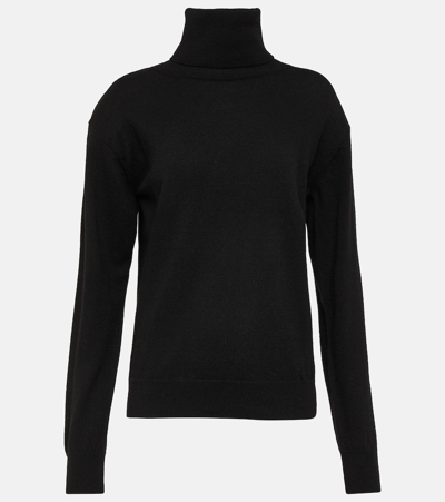The Frankie Shop Ines Wool Turtleneck Sweater In Black
