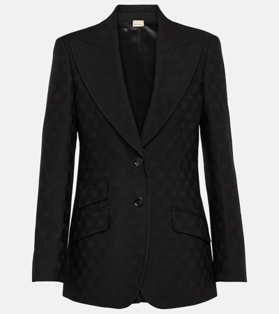 Gucci Women Single-breasted Blazer In Black