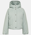 Gucci Gg Canvas Puffer Jacket In Frozen Ice Mix
