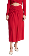 Ramy Brook Elodie Maxi Skirt In Soiree Red