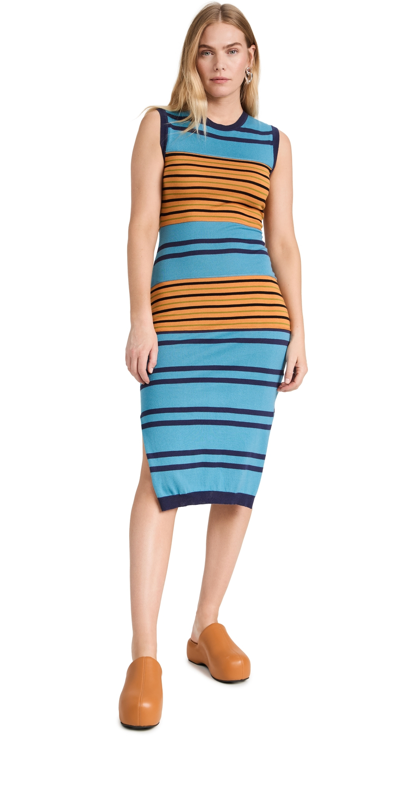 Marni Sleeveless Knit Midi Dress Multicolor 42