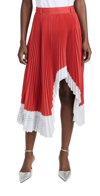 THEBE MAGUGU PROVERBS PLEATED SKIRT RED