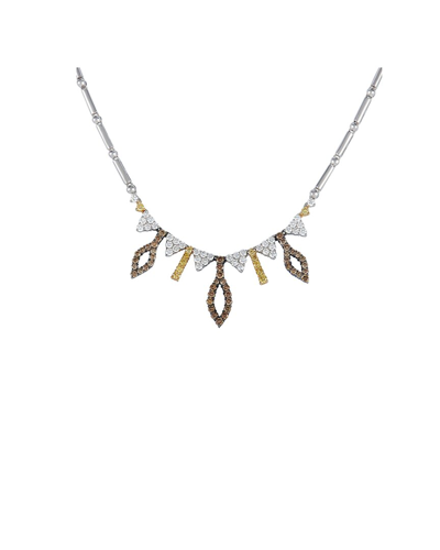 Diamond Select Cuts 18k 2.59 Ct. Tw. Diamond Necklace In Metallic