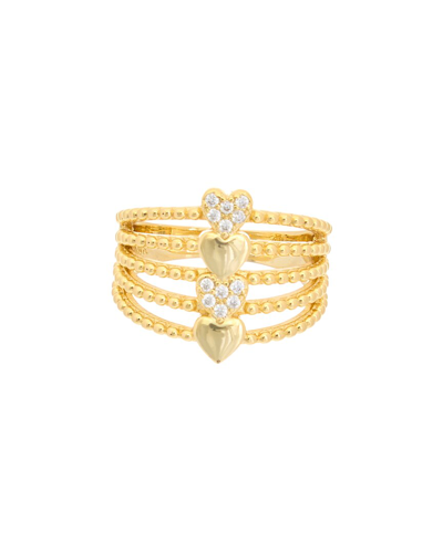 JUVELL JUVELL 18K PLATED CZ RING