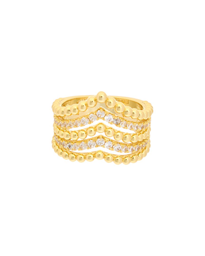Juvell 18k Plated Cz Ring