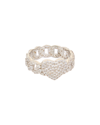 JUVELL JUVELL 18K PLATED CZ HEART RING