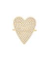 JUVELL JUVELL 18K PLATED CZ HEART RING