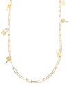 JUVELL JUVELL 18K PLATED LINK CHARM NECKLACE