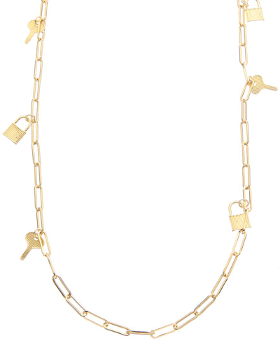 Juvell 18k Plated Link Charm Necklace