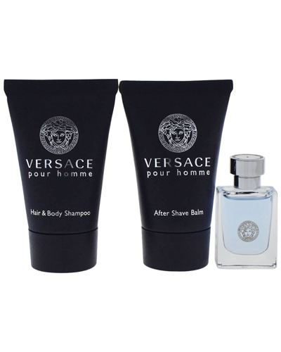 Versace Men's 0.17oz Pour Homme 3pc Set