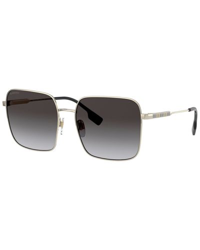Burberry Women's Be3119 58mm Sunglasses In Gold