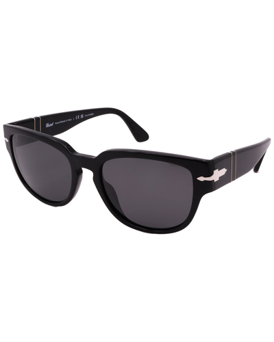 Persol Unisex Po3231s 54mm Polarized Sunglasses In Black