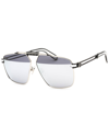 Philipp Plein Men's Spp049m 63mm Sunglasses In Silver