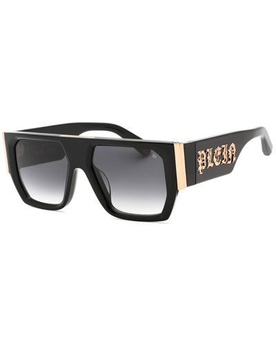 Philipp Plein Unisex Spp094m 54mm Sunglasses In Black
