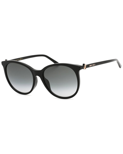 Jimmy Choo Women's Ilana/f/sk 57mm Sunglasses In Black / Grey