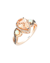 Le Vian Peach Morganite 14k Rose Gold 1.82 Ct. Tw. Diamond & Gemstone Ring