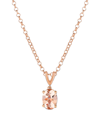Le Vian Peach Morganite 14k Rose Gold & Silver 1.30 Ct. Tw. Morganite Pendant