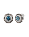 Le Vian Chocolatier 14k 1.92 Ct. Tw. Diamond & London Blue Topaz Earrings