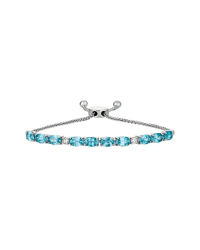 Le Vian Women's 14k Vanilla Gold, Vanilla Diamond & Blueberry Zircon Bolo Bracelet