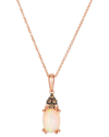 Le Vian ® Neopolitan Opal™ 14k Rose Gold 0.83 Ct. Tw. Diamond & Opal Pendant