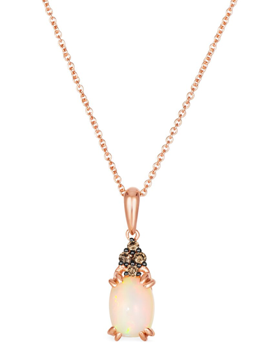 Le Vian ® Neopolitan Opal™ 14k Rose Gold 0.83 Ct. Tw. Diamond & Opal Pendant