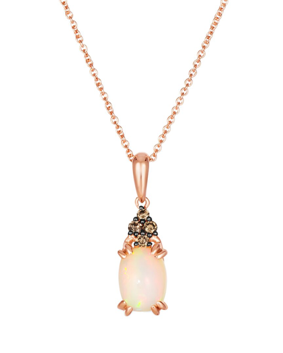 Le Vian ® Raspberry Rhodolite® 14k Rose Gold 1.78 Ct. Tw. Diamond & Rhodolite Pendant