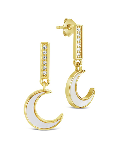 Sterling Forever Valeria Drop Studs In Gold