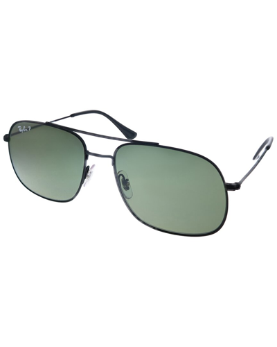 Ray Ban Ray-ban Unisex Rb3595 59mm Polarized Sunglasses In Black