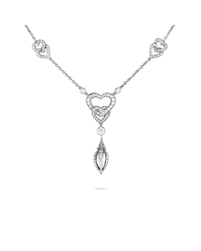 Cartier 18k 1.85 Ct. Tw. Diamond Heart Necklace In Multi-color