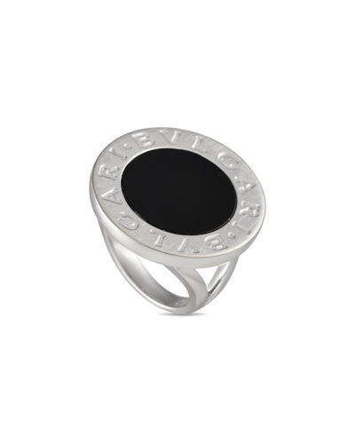 BULGARI BULGARI 18K ONYX RING