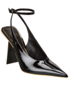 Shop Valentino One Stud 100 Patent Slingback Pump In Black